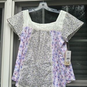 Rewind Squareneck Flutter Top Size Medium NWT Kohls
